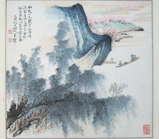 水天一色 傍聽漁家